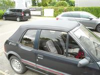 Verdeck Bezug in PVC schwarz für Peugeot 205 geliefert und montiert