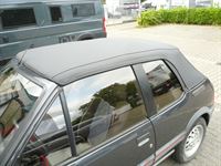 Verdeck Bezug in PVC schwarz für Peugeot 205 geliefert und montiert